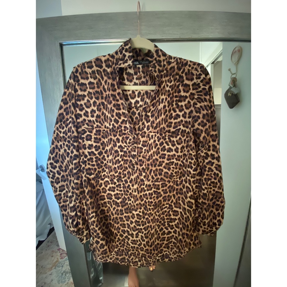 Zara Cheetah blouse